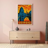 Leipzig Travel Poster