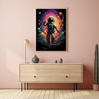 Cosmic Odyssey Astronaut Art Surrealism Dreamers Poster