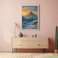 Majestic Mountain Aesthetic Poster