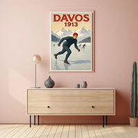 Davos 1913 Winter Sports Poster PosterGoat