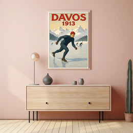 Davos 1913 Winter Sports Poster PosterGoat