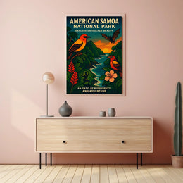 American Samoa's Splendor: Vibrant National Park Poster