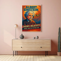 Albert Einstein Theory Relativity Vintage Scientific Illustration Wall Art Science Enthusiasts Poster