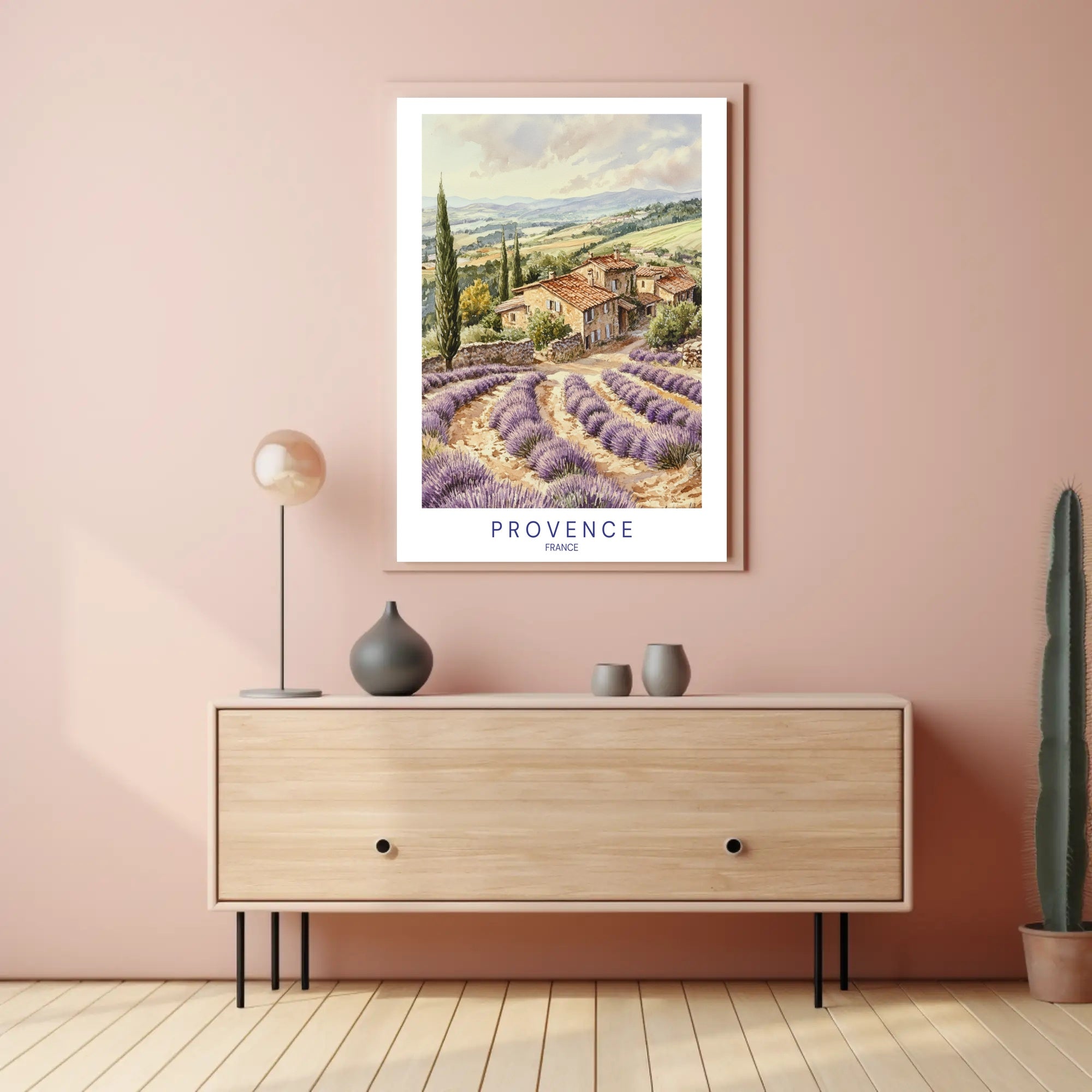 Lavender Fields of Provence Poster PosterGoat