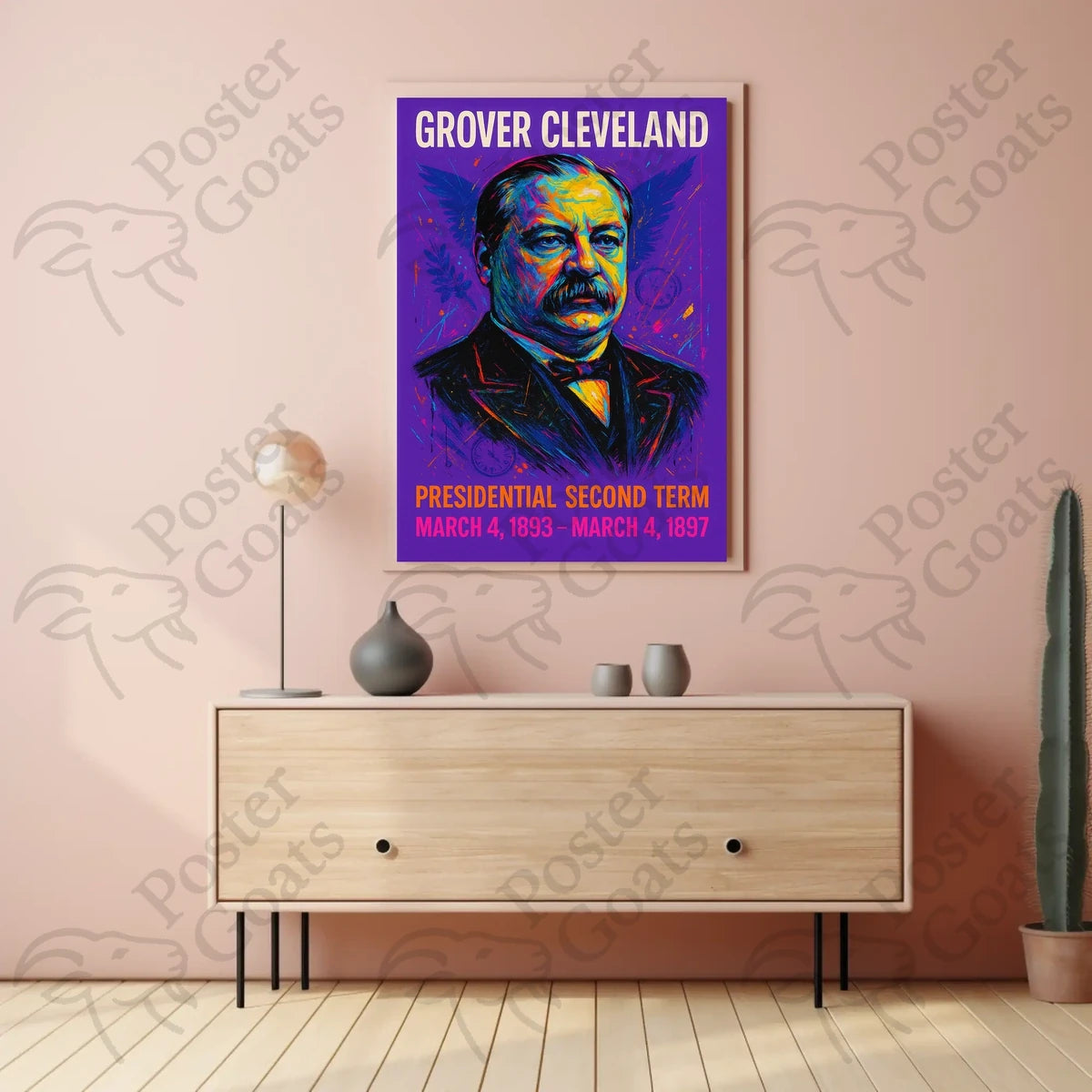 Grover Cleveland Pop Art Historical or Presidential Poster
