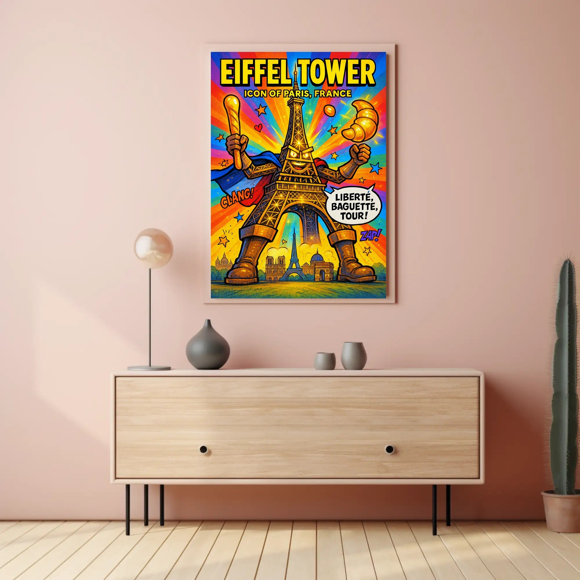 Eiffel Tower Iconic Paris Persona Poster