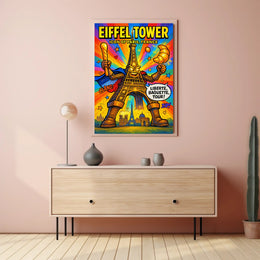 Eiffel Tower Iconic Paris Persona Poster PosterGoat