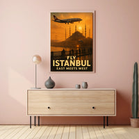Fly Istanbul East Meets West Poster
