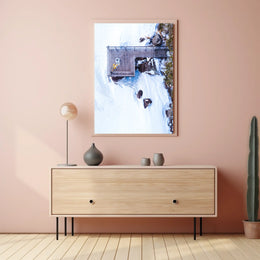 Winter Serenity From Above Poster