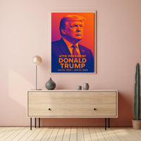 Trump Visionary Collector Vibrant Hues Pop Art Poster
