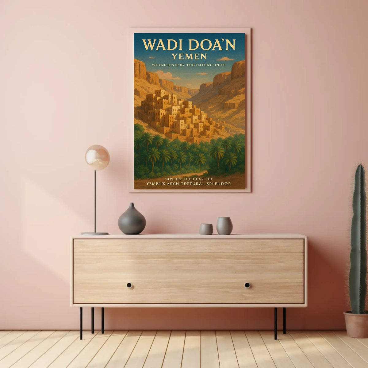 Wadi DoaN YemenS Architectural Poster