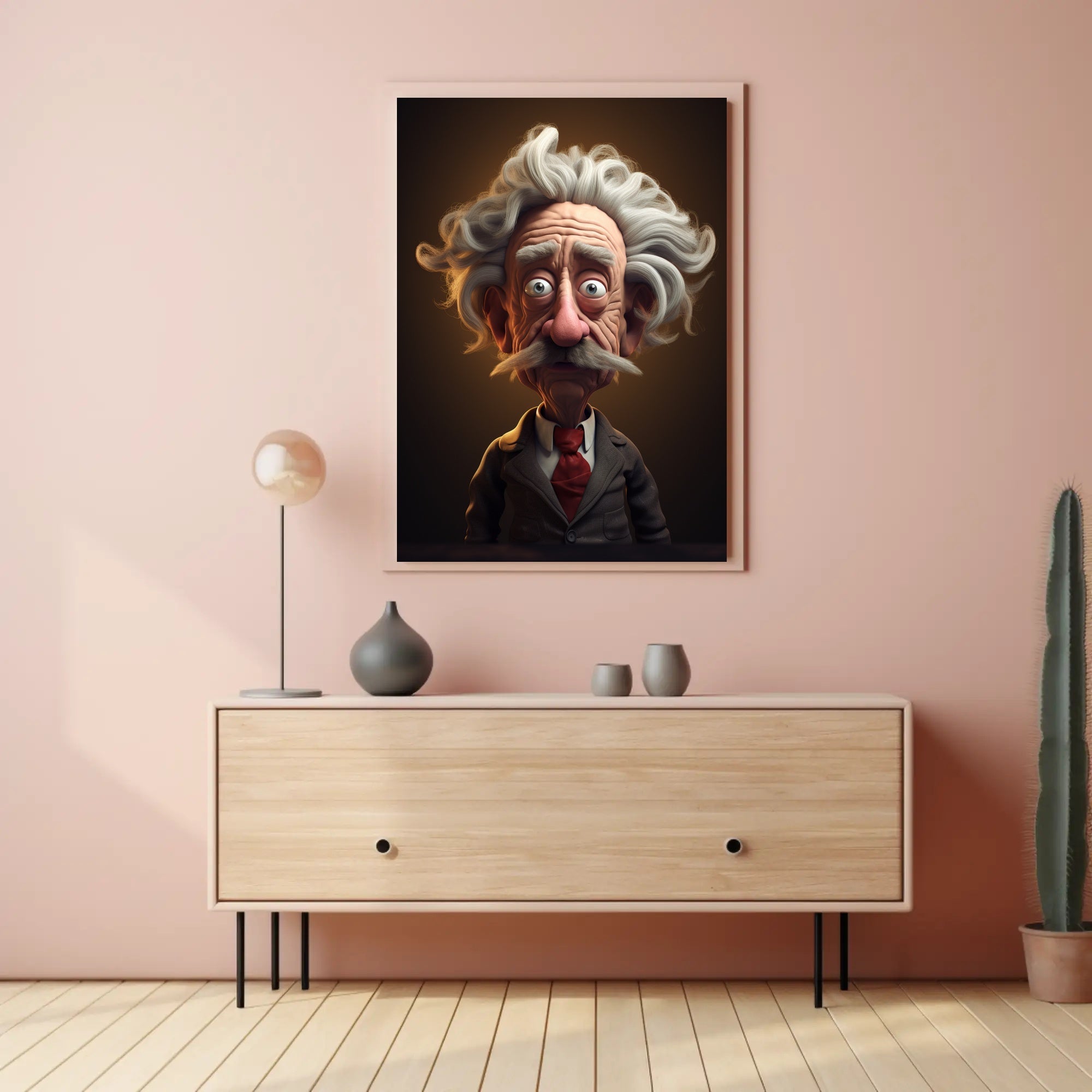 Whimsical Professor Character Poster PosterGoat