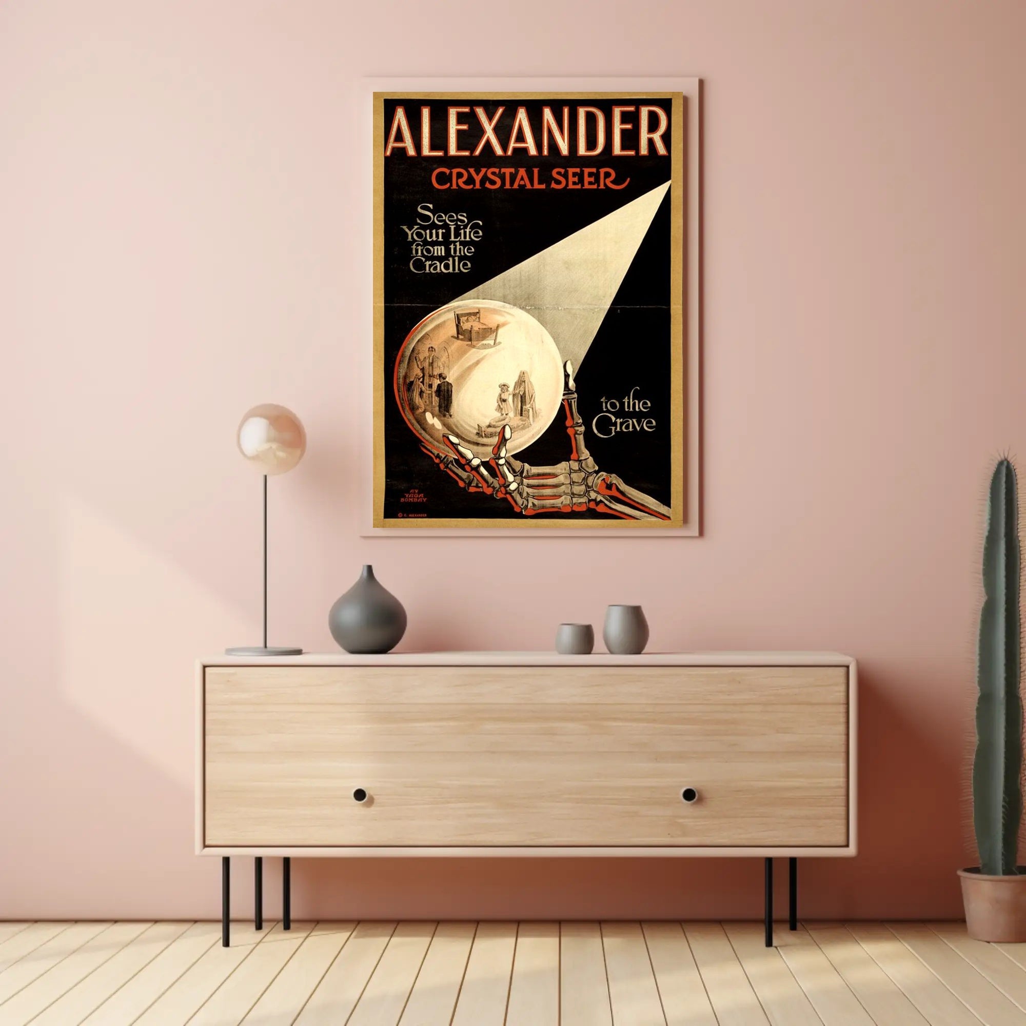 Mystical Crystal Seer Vintage Art Pop Culture Poster