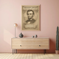 Abraham Lincoln 16th President Sketch Poster Wall Art Decor PosterGoat