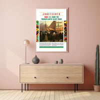 Black History Slave Trade Ban Educational or Infographic Poster