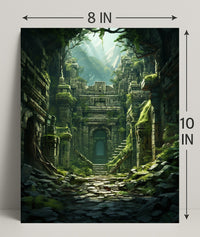 Ancient Ruins In The Jungle Poster