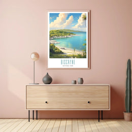 Biscayne Tranquil Shores Travel Poster Print
