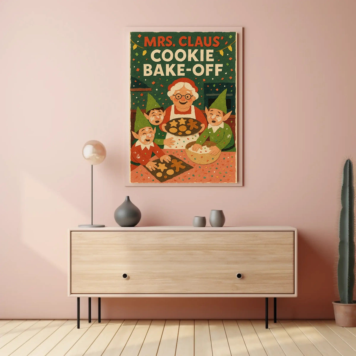 Mrs. Claus Cookie Bake-Off Poster