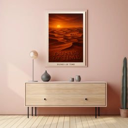Dunes of Time: Scenic Adventure Travel Poster