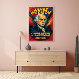 James Madison 4th President Poster Wall Art Heritage