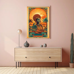 Radiant Serenity: Tranquil Sunset Harmony Poster