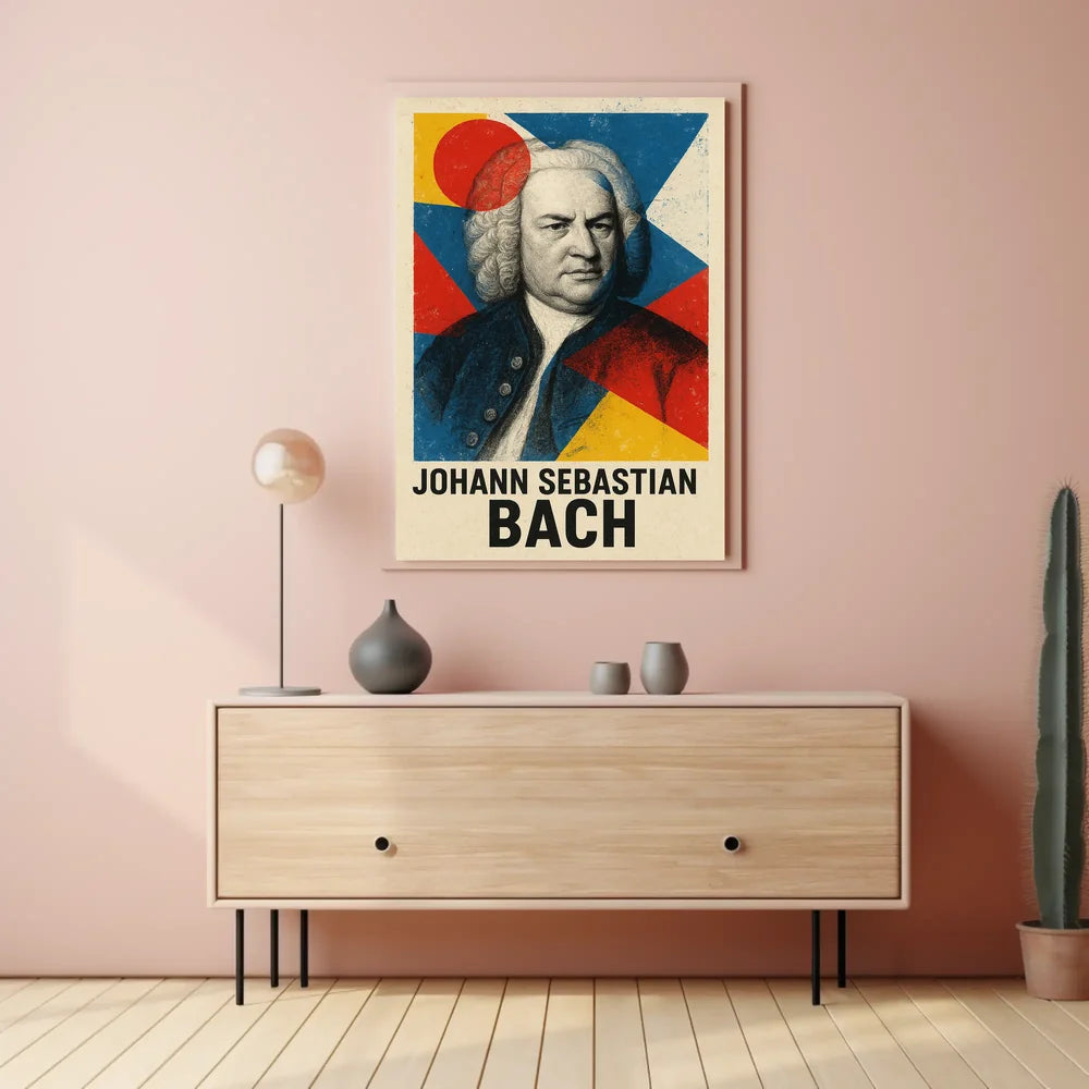 Artistic Johann Sebastian Bach Abstract, Artistic, or Pop Culture Poster