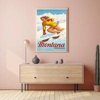 Montana Vermala Ski Resort Poster PosterGoat