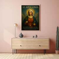 St. Apollonia Religious Veneration Art Poster - Cultural Heritage Poster PosterGoat