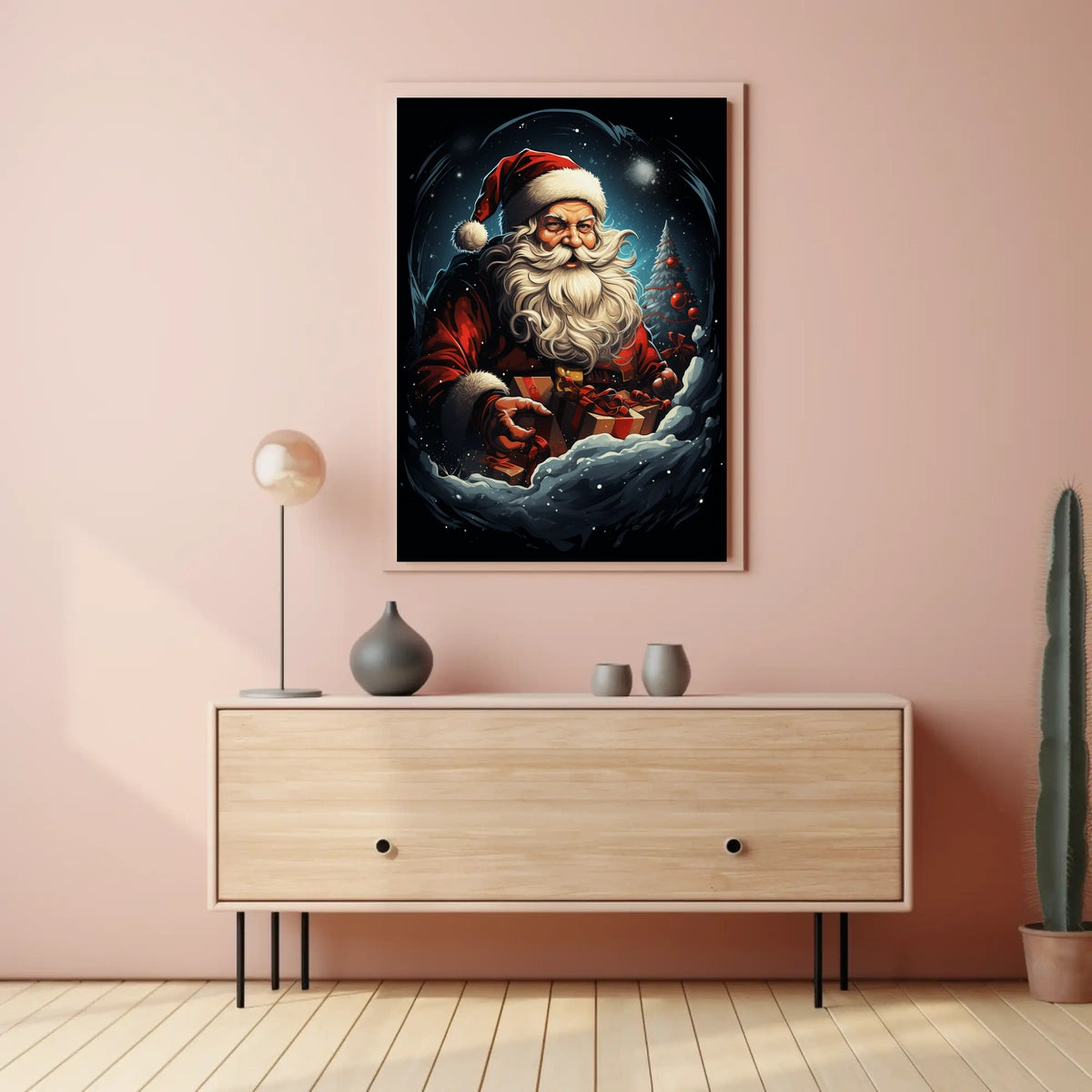 Santa Claus In Winter Wonderland Poster