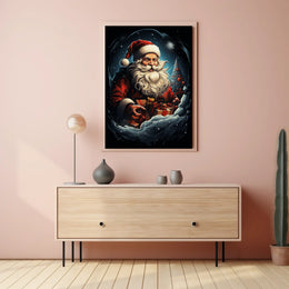 Santa Claus In Winter Wonderland Poster