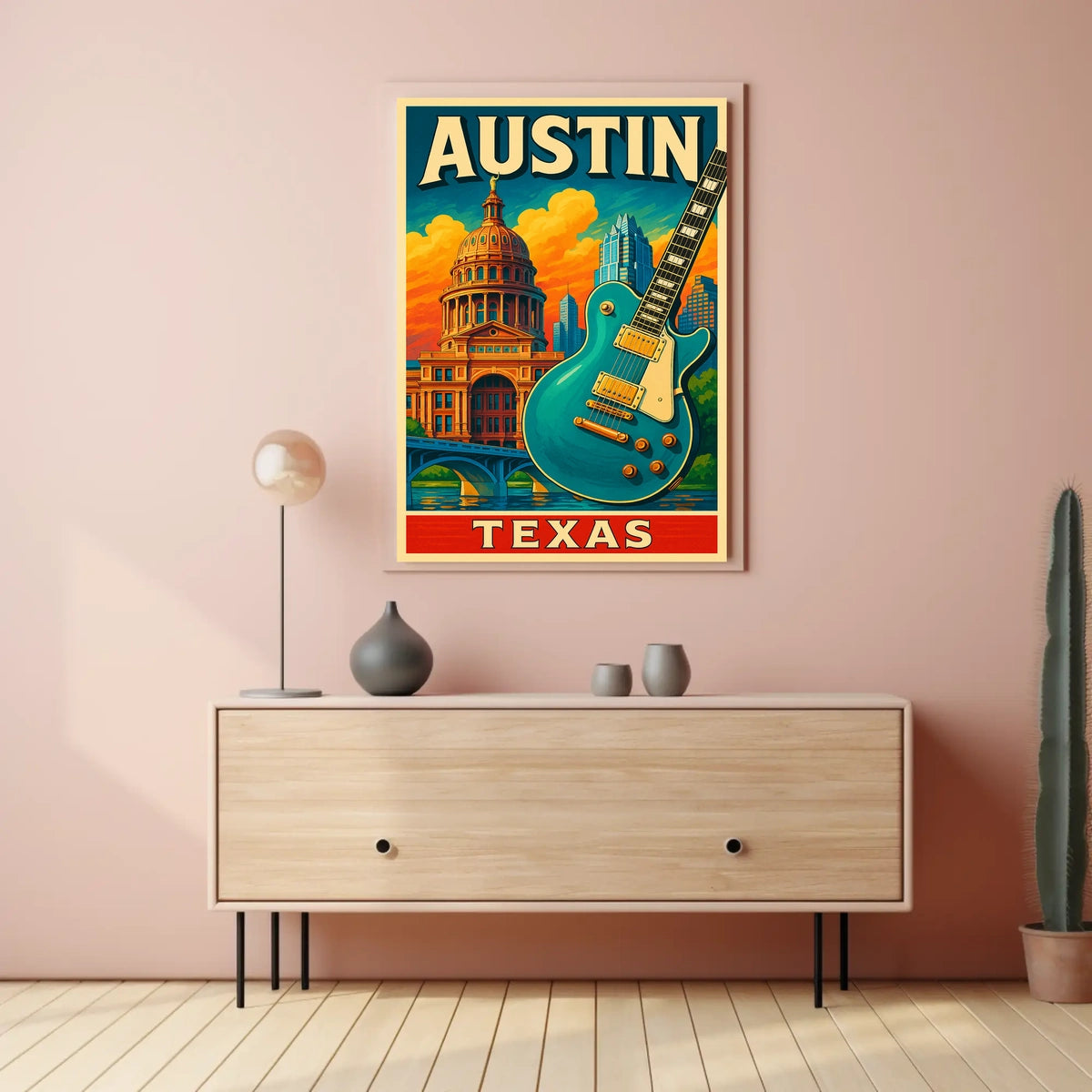 Austin, Texas Vibrant Culture And Poster