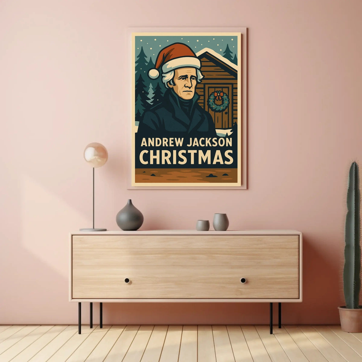 Andrew Jackson Christmas Poster