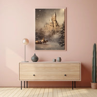 Enchanted Winter Castle Poster