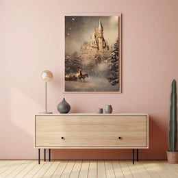 Enchanted Winter Castle Poster