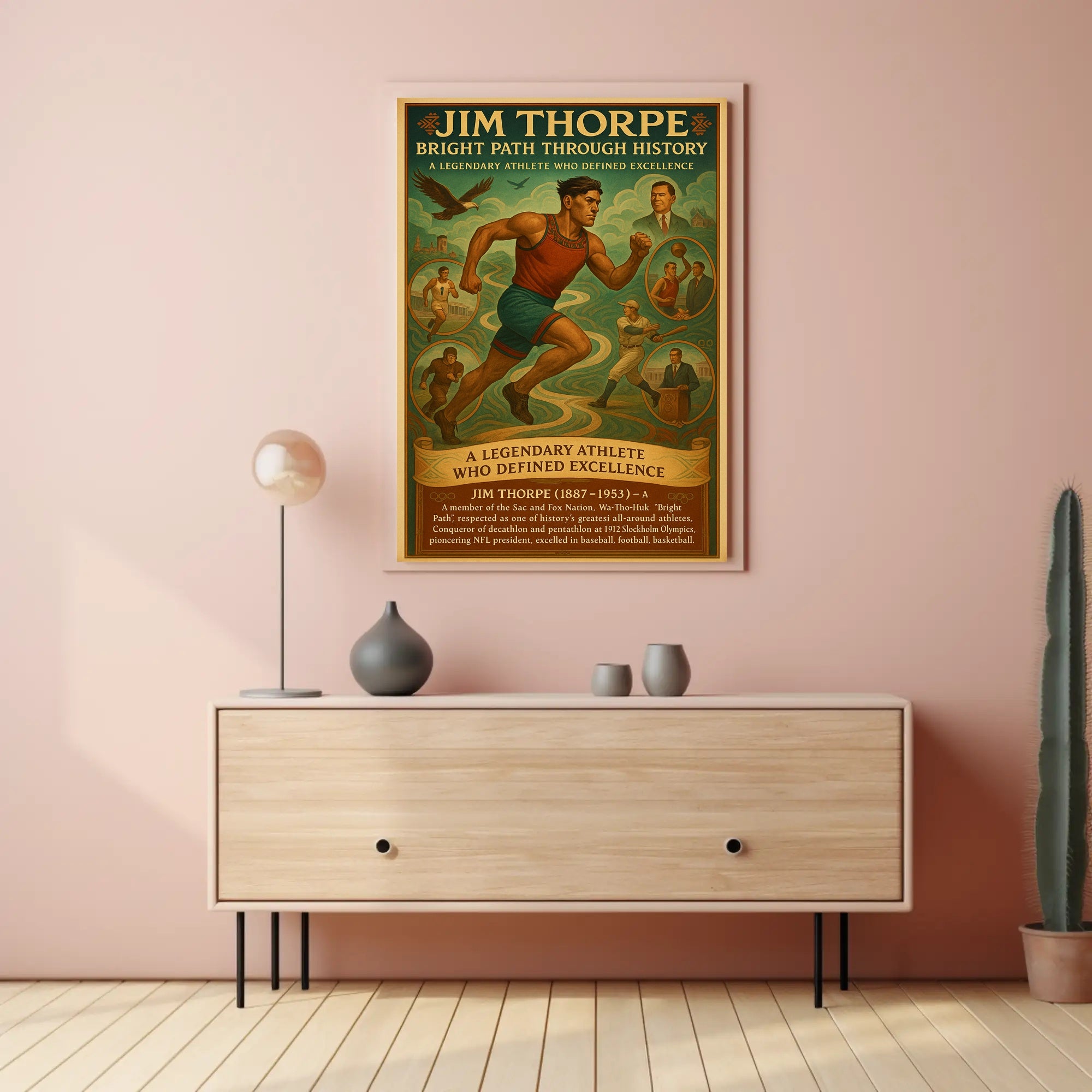 Jim Thorpe: Bright Path Through History Poster