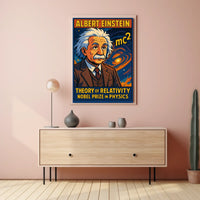 Einstein Relativity Collectors Vintage Poster