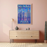 Mumbai, India Vibrant Landmarks Poster