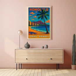 Honolulu Oahu, Hawaii Poster