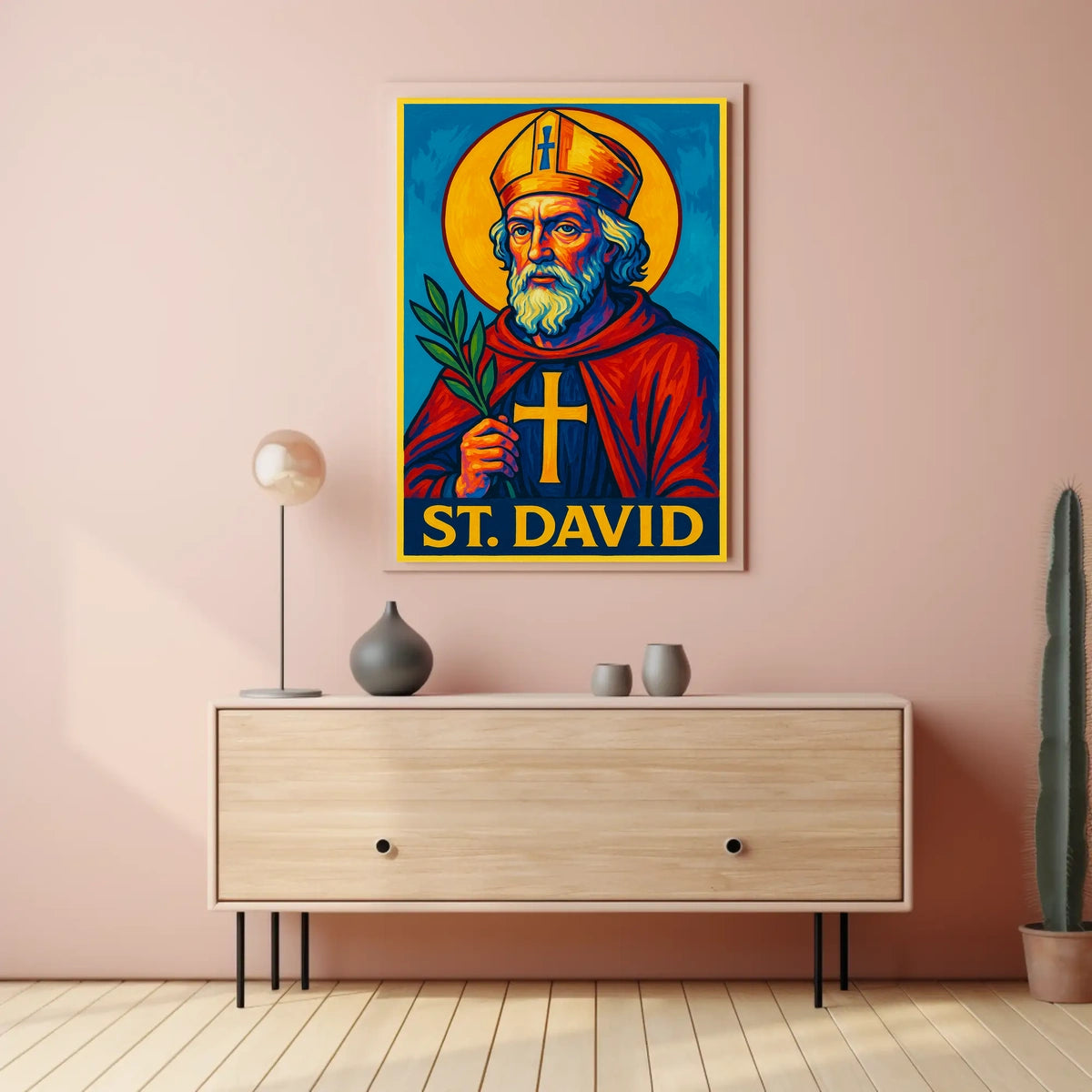 St. David Iconography Poster
