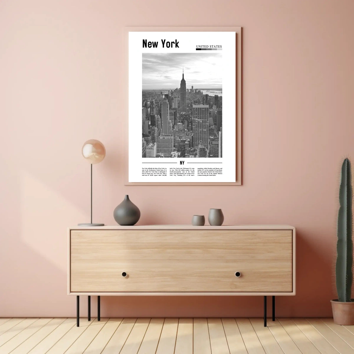 New York City Empire State Building Poster Classic Wall Art
