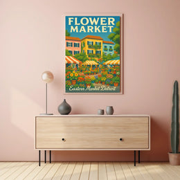 Flower Market Poster