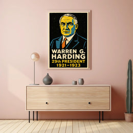 Warren G. Harding 29th President Poster