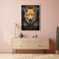Majestic Wolf Portrait Poster PosterGoat