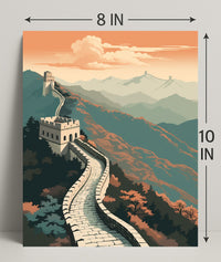 The Great Wall Of China A Majestic Poster