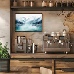 Serene Mountain Reflections Poster