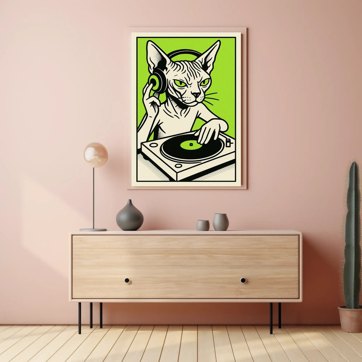 Dj Cat Grooves Poster