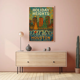 Holiday Heights At Houston Discovery Poster