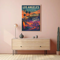 Los Angeles City Of Angels Poster