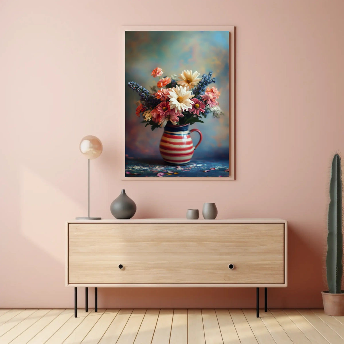 Vibrant Floral Bouquet Artwork For Home Decor Poster