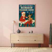 Mrs. Claus Hosts a Reindeer Fashion Show Poster
